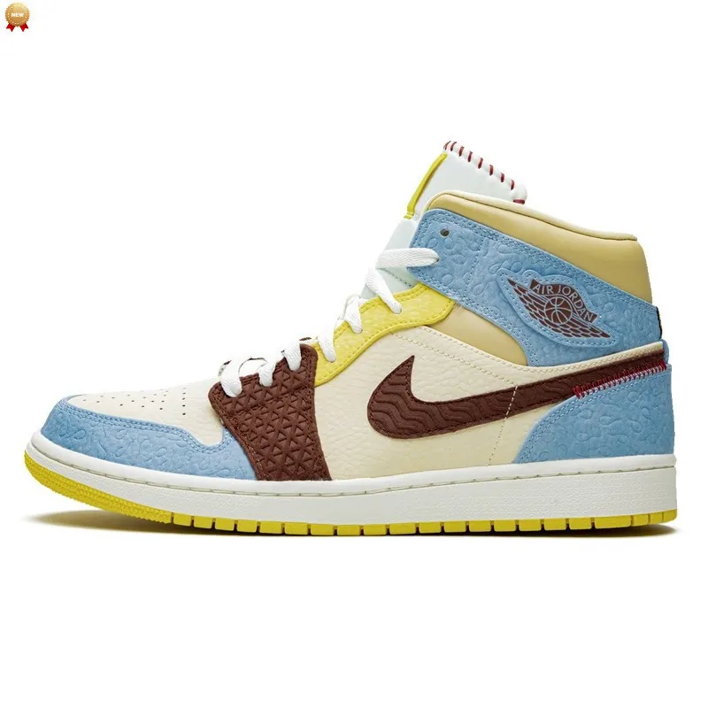 Air Jordan 1 Mid Fearless Maison Château Rouge