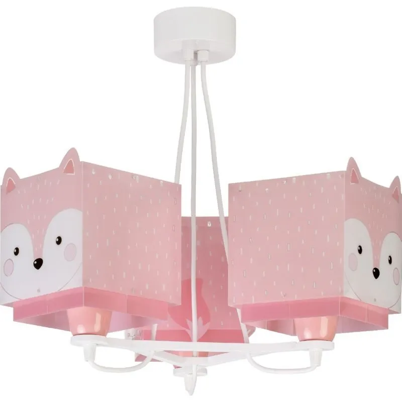 Babykamer vos hanglamp, roze