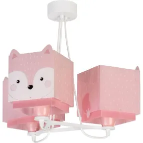 Babykamer vos hanglamp, roze