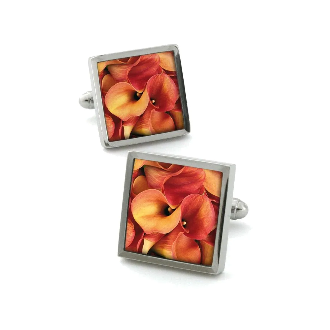 Boutons de manchette, Calla Orange