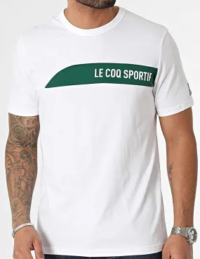 Camiseta Le Coq Sportif Saison con Logo Blanca Hombre