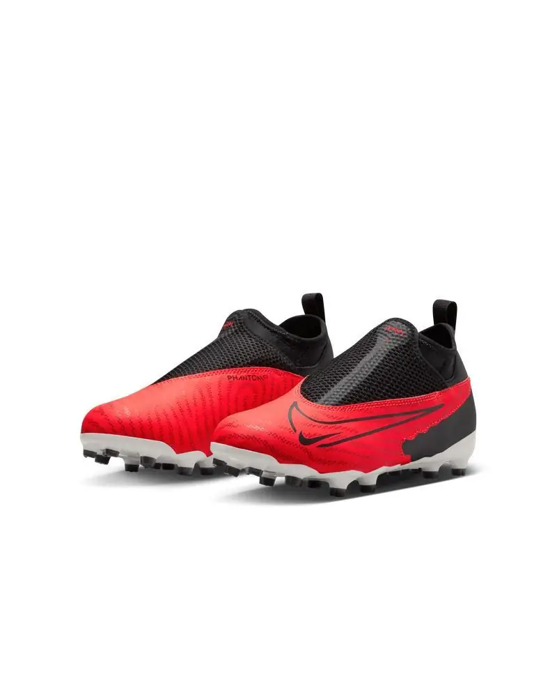 Chaussures de football Nike Phantom GX Academy MG Rouge & Noir pour enfant
