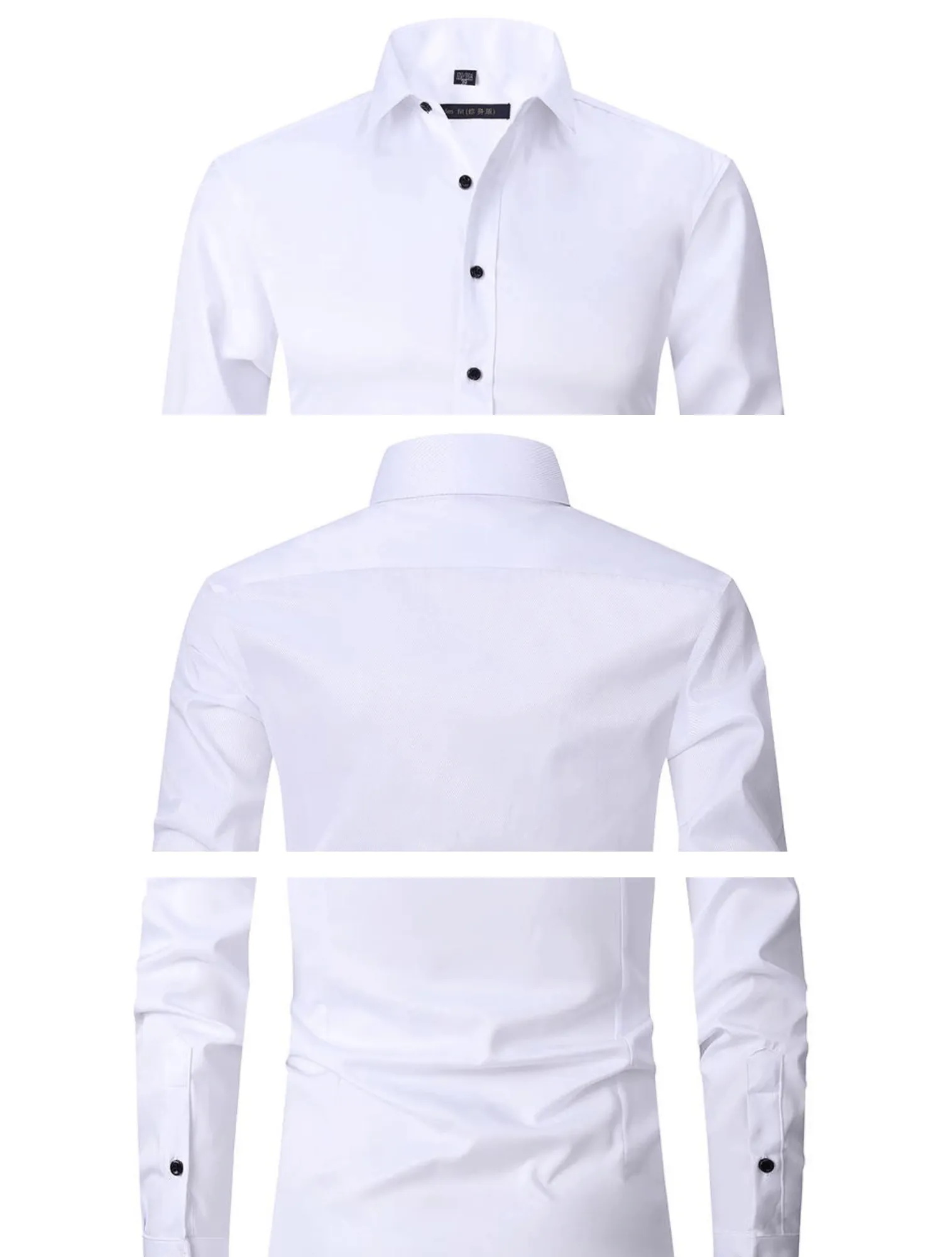Chemise cintrée anti-rides pour hommes