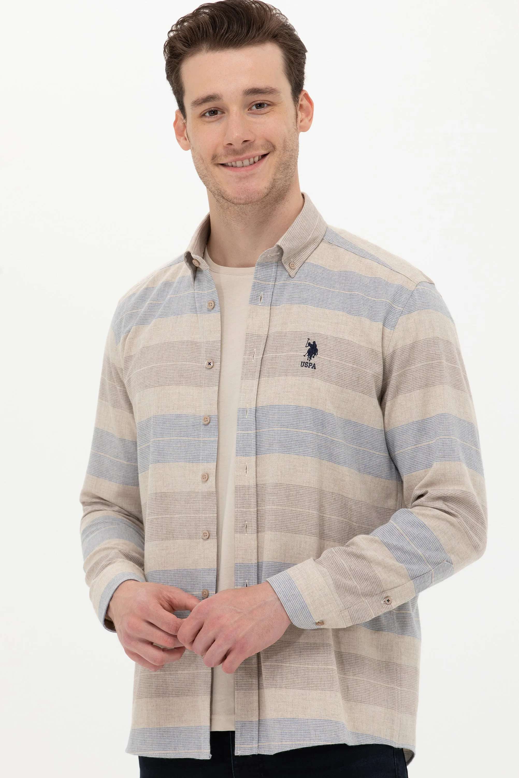 CHEMISE NATANS BEIGE - 1455935VR049