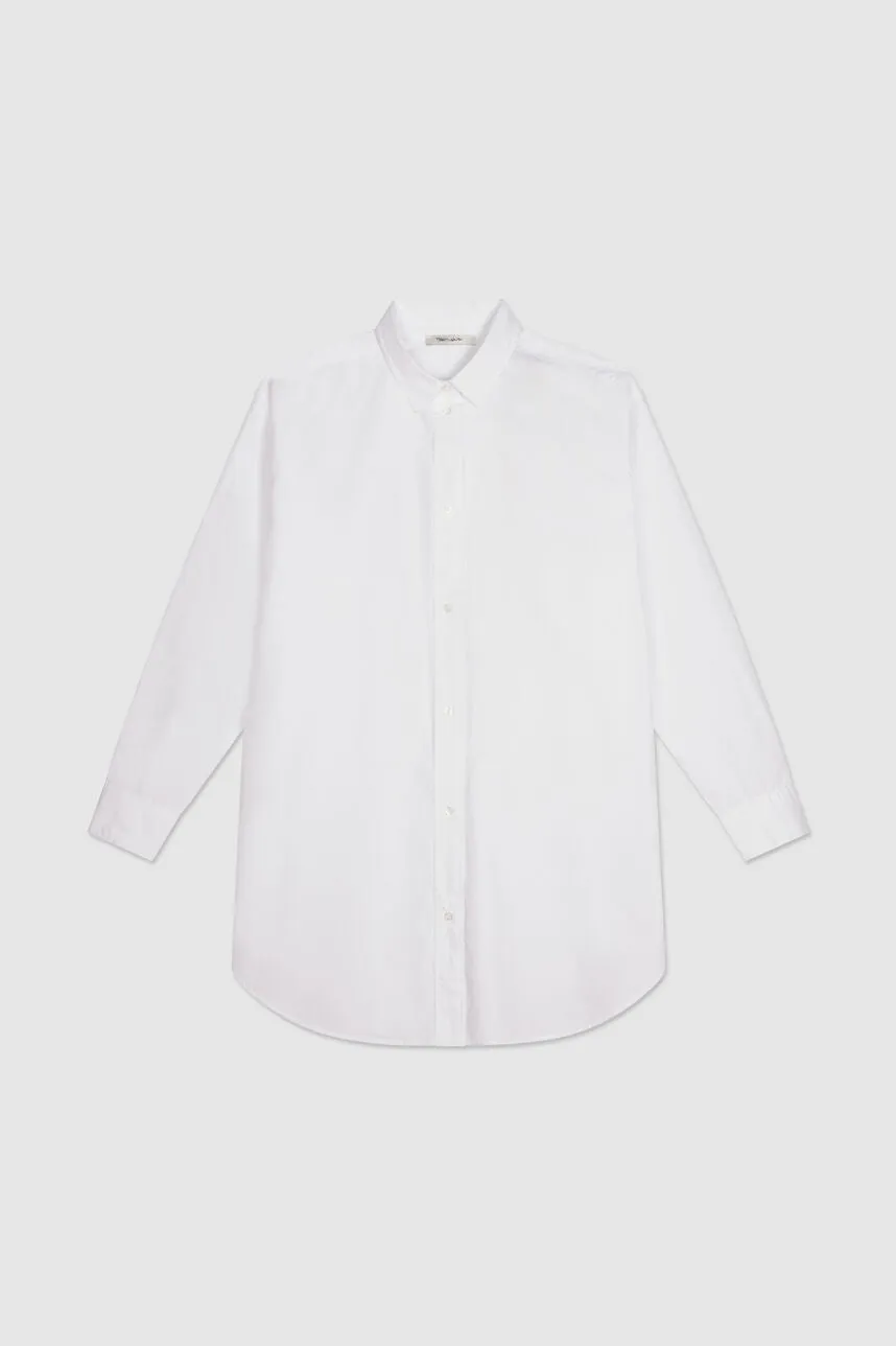 Chemise oversize en coton BASILY BLANC