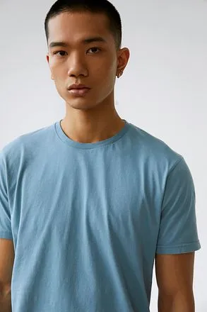 Colorful Standard T-shirt Bleu Polaire CS1001 Polar Blue com