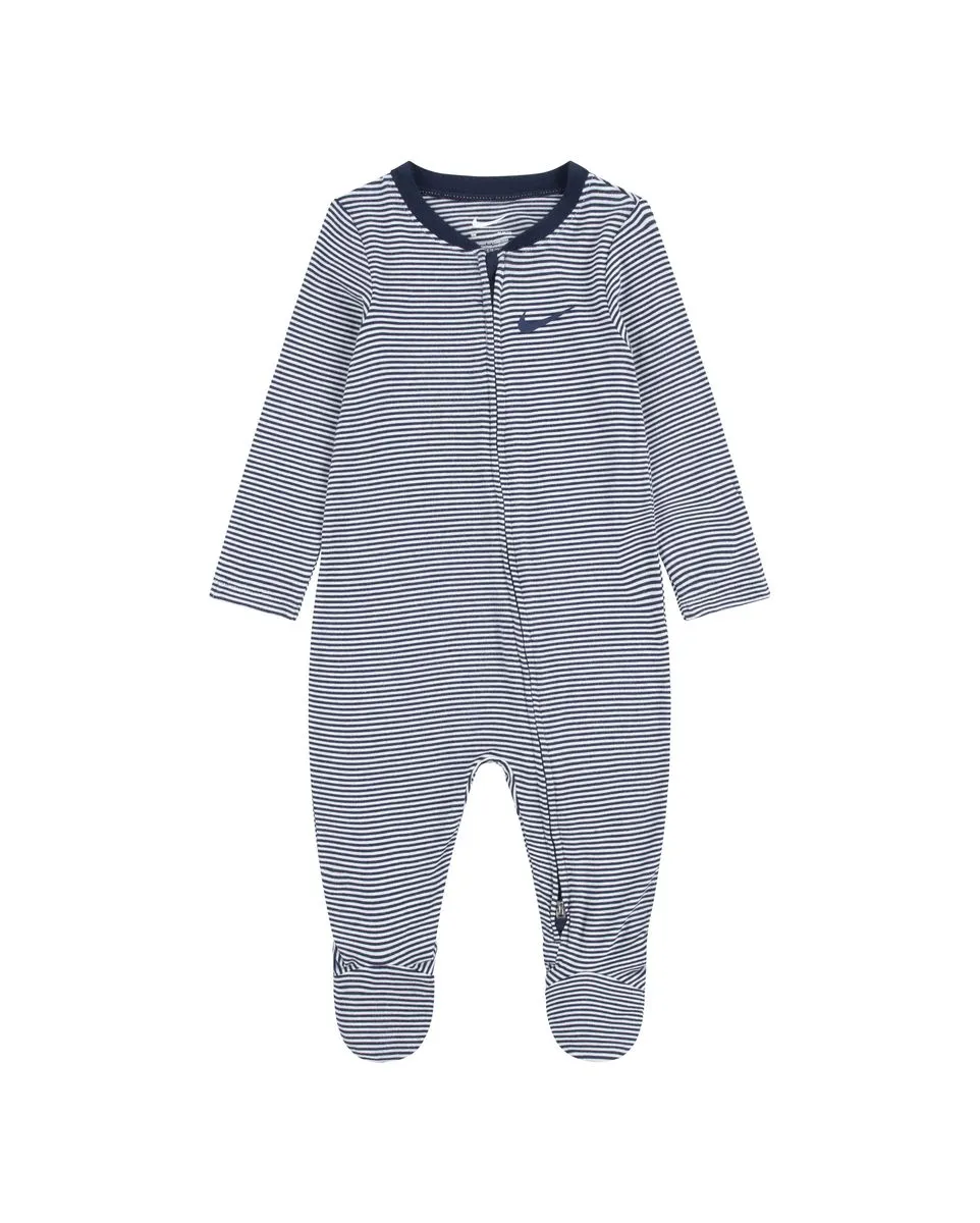 Combinaison Bébé NKN STRIPED FOOTED COVERALL Gris