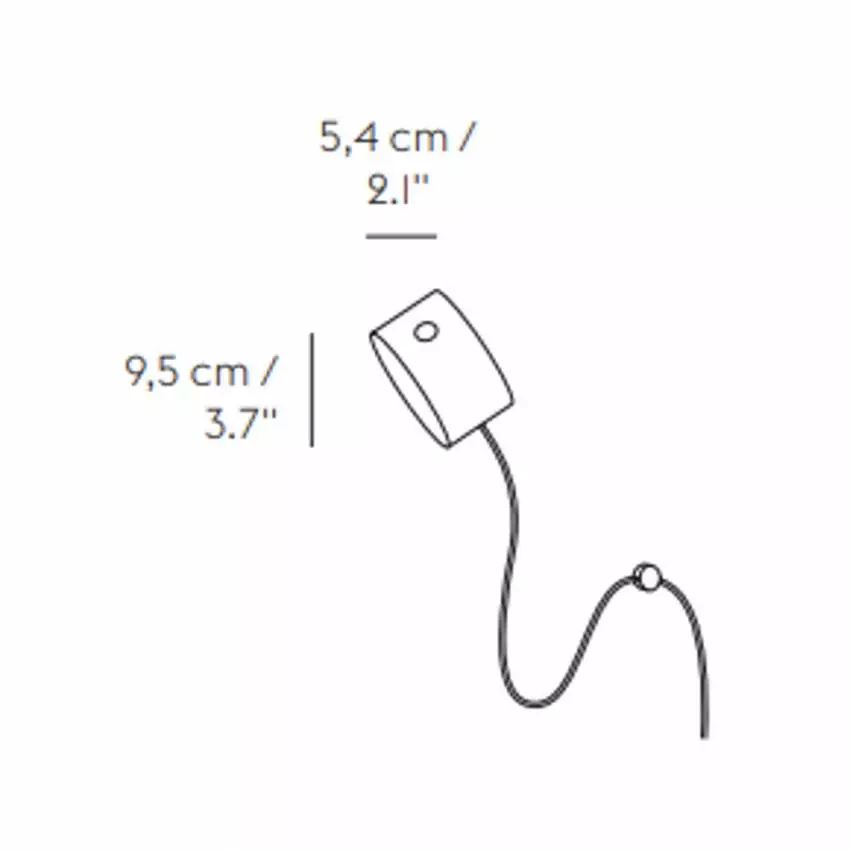 Complément applique murale POST de chez Muuto