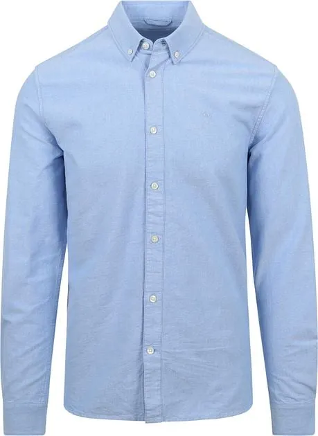 ConnaissancesCotton Apparel Shirt Melange Light Blue 1090102