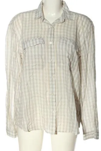 DeFry 01 Chemise de bûcheron blanc cassé imprimé allover style décontracté