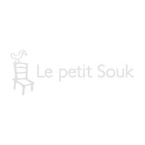 Doudou lapin blanc brodé coeur - Lapin d'amour Frisette - Le petit Souk