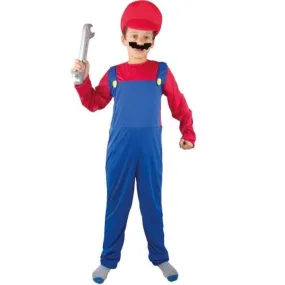 Déguisement Plombier Rouge et Bleu - PTIT CLOWN - Adolescent 14/16 ans - Métier - Carnaval