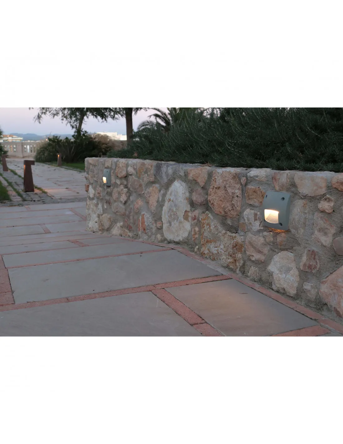 Encastré mural DEVON Asymmetric square IP66 GX53 LED T2 3W 415lm CRI80 3000K 4000K 6500K Blanc NOVOLUX 084C-G31X1A-01