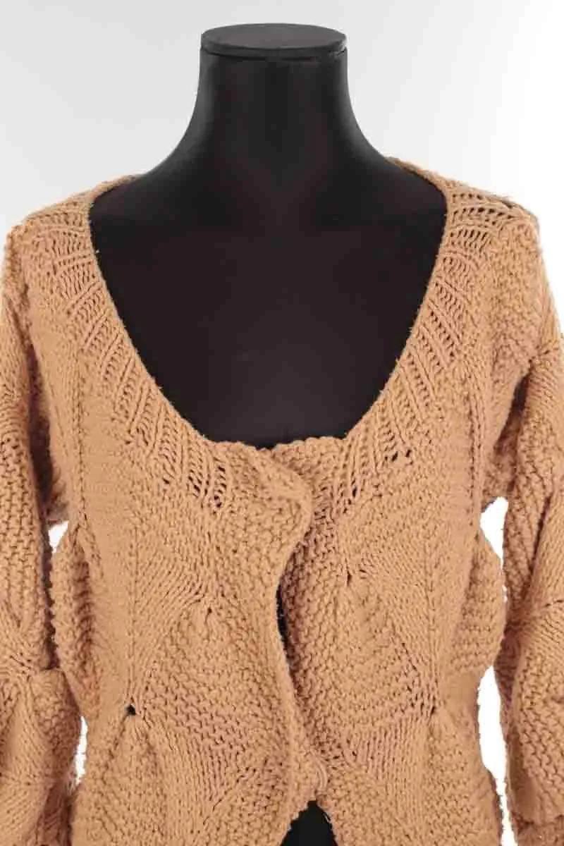Gilet en coton Stella McCartney marron. Matière principale coton. Taille 40.