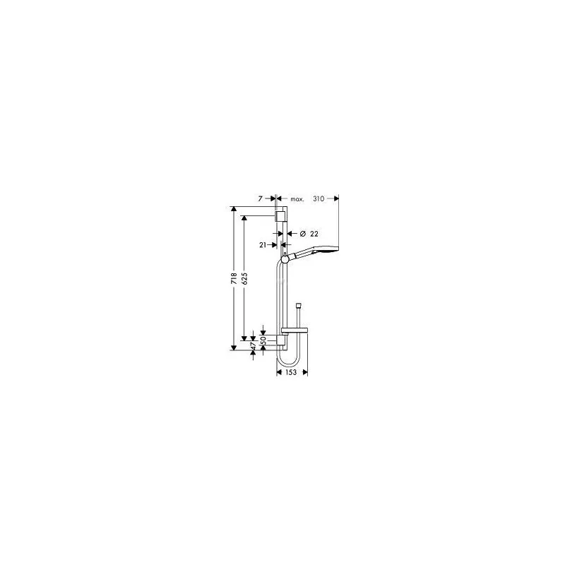 Hansgrohe Raindance Select S 120 U'S Puro 65: 26630400.