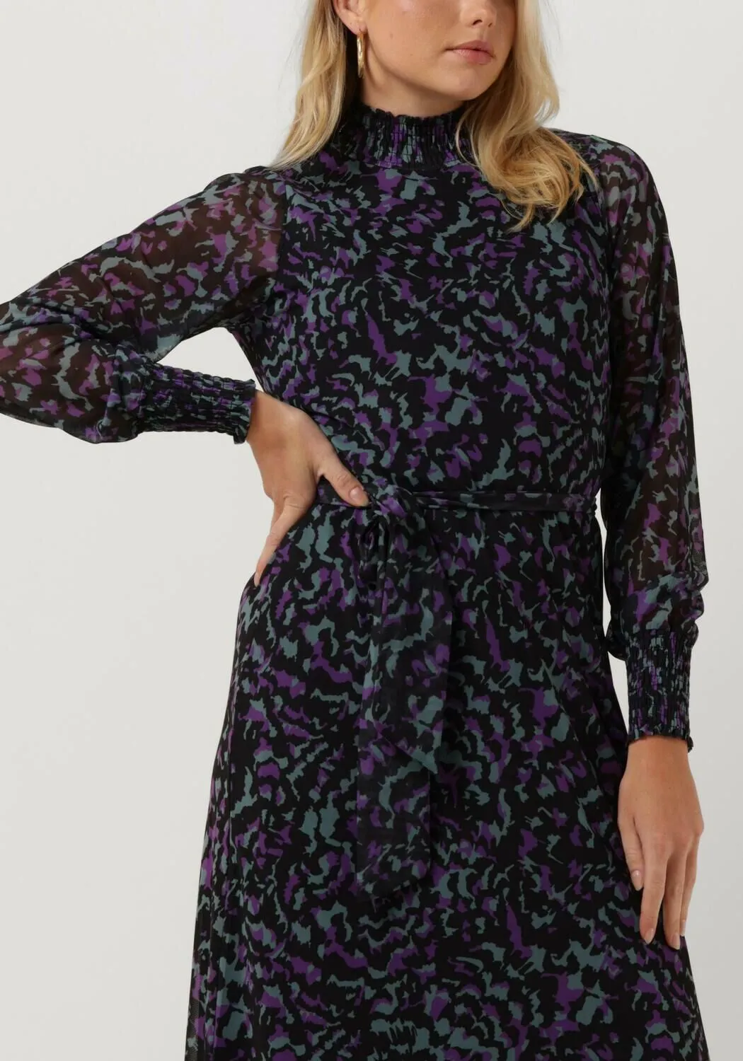 jansen amsterdam robe midi dianne en noir