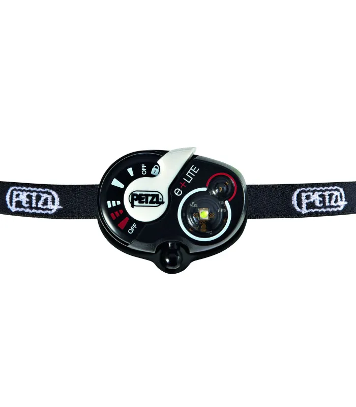 Lampe frontale de secours E+Lite noir avec sifflet d'alerte - 50 Lumens