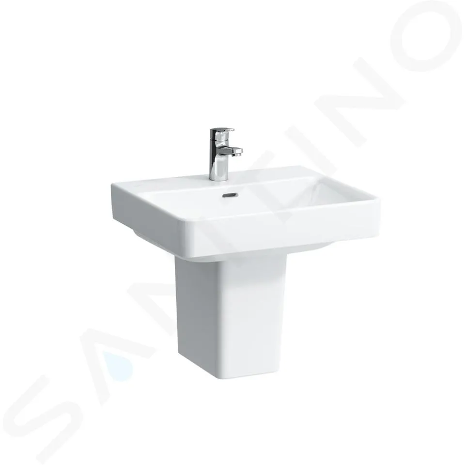 Laufen Pro S - Lavabo, 55x47 cm, 1 trou pour robinetterie, blanc H8109620001041