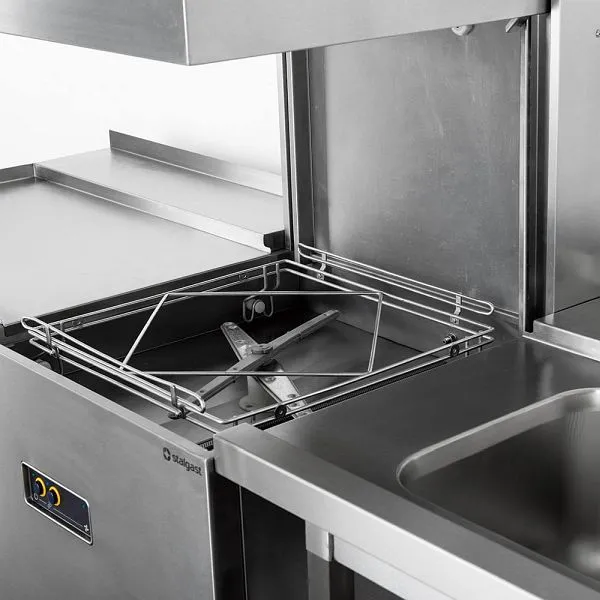 Lave-vaisselle universel à capot Stalgast avec liquide de rinçage et pompe doseuse de détergent 400V 68 kW HA113 acheter à bas p