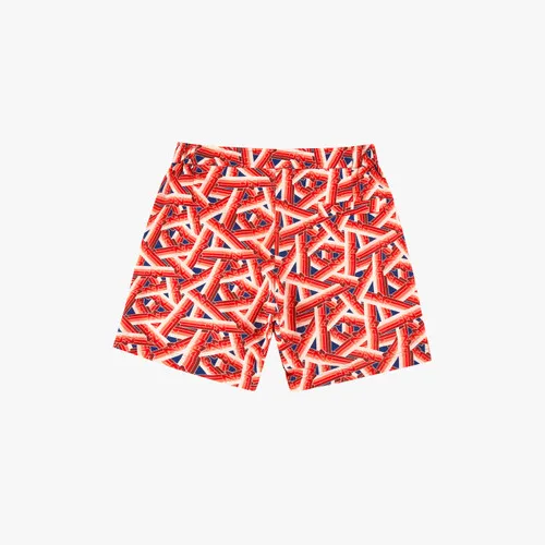 Maillot de bain rouge et marine, motif géométrique ZILLI