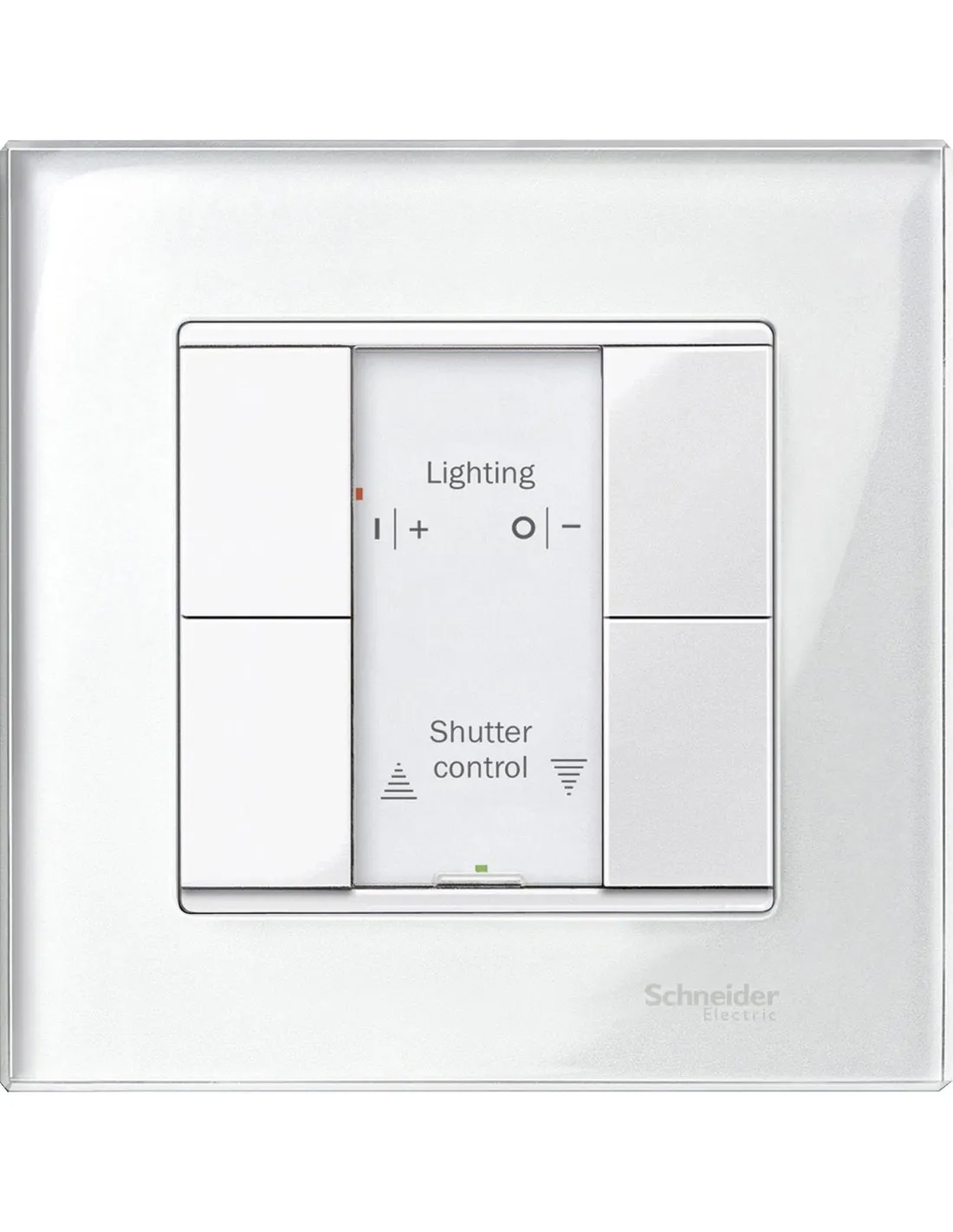 Merten M-Plan plaque de finition 1 poste verre blanc SCHNEIDER MTN404119