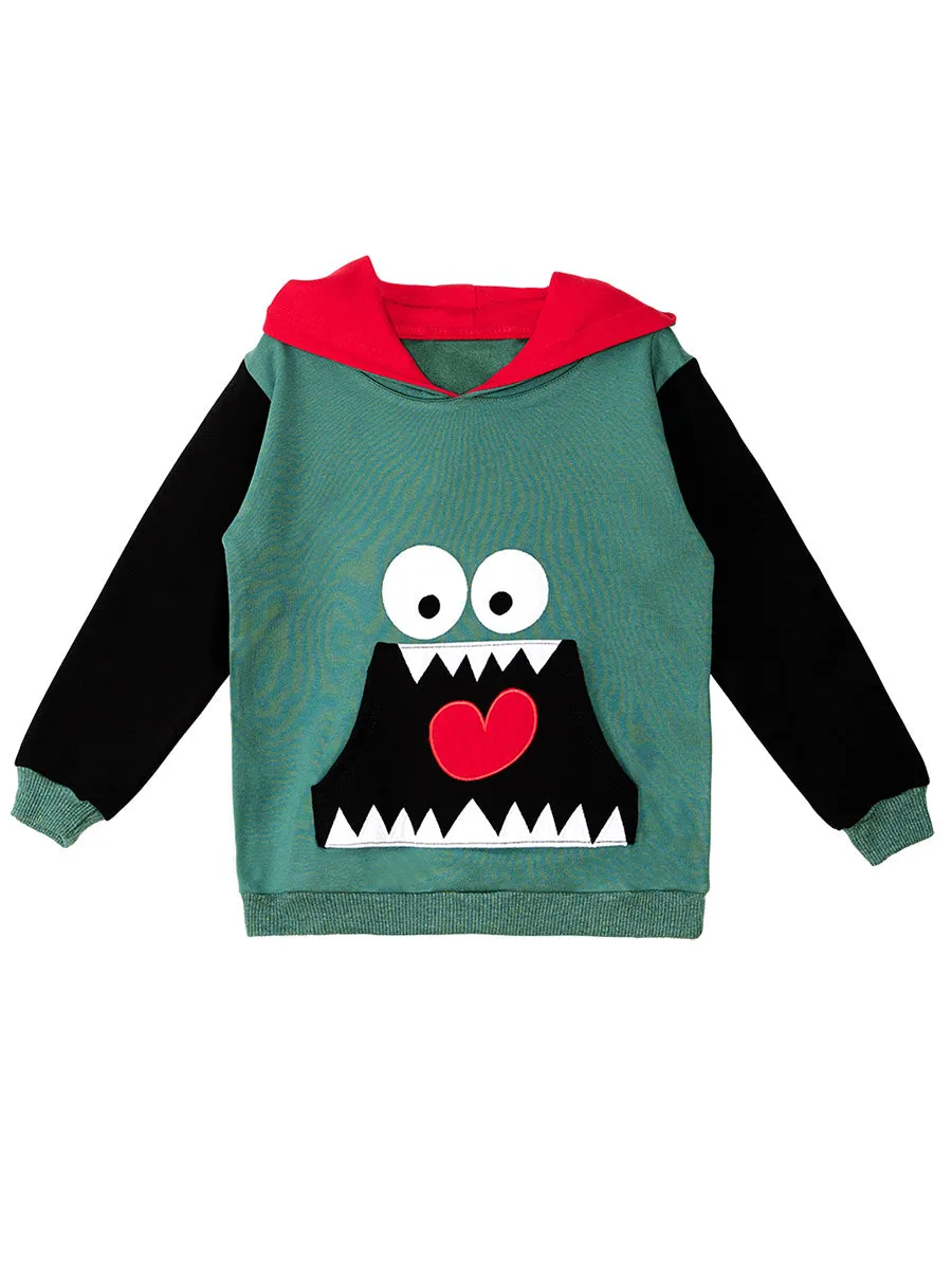 obur kapionlu erkek ocuk sweatshirt