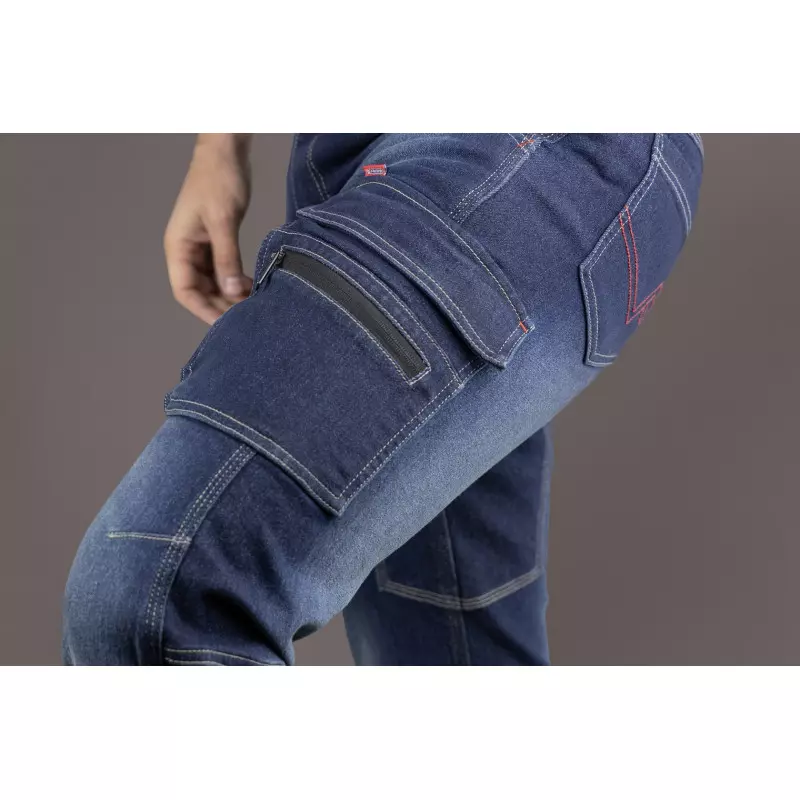 Pantalon denim stretch multipoches - PADDLE- FACOM - FXWW1040E