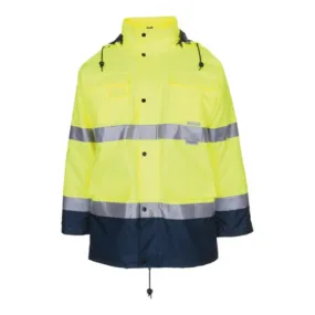 Parka d'avertissement Planam EN471/343 jaune/marine