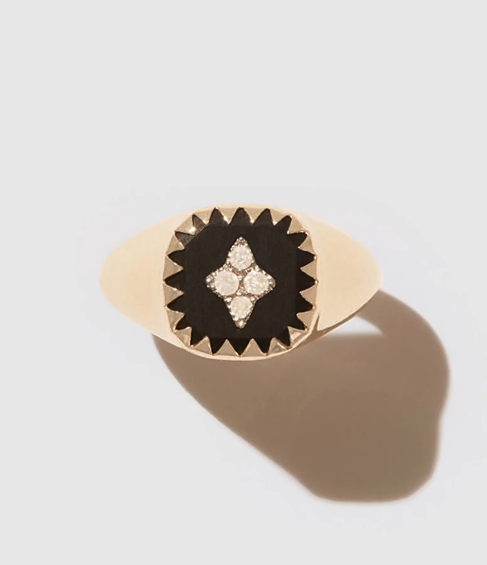 PASCALE MONVOISIN Partager  Bague Chevalière Pierrot Noir  