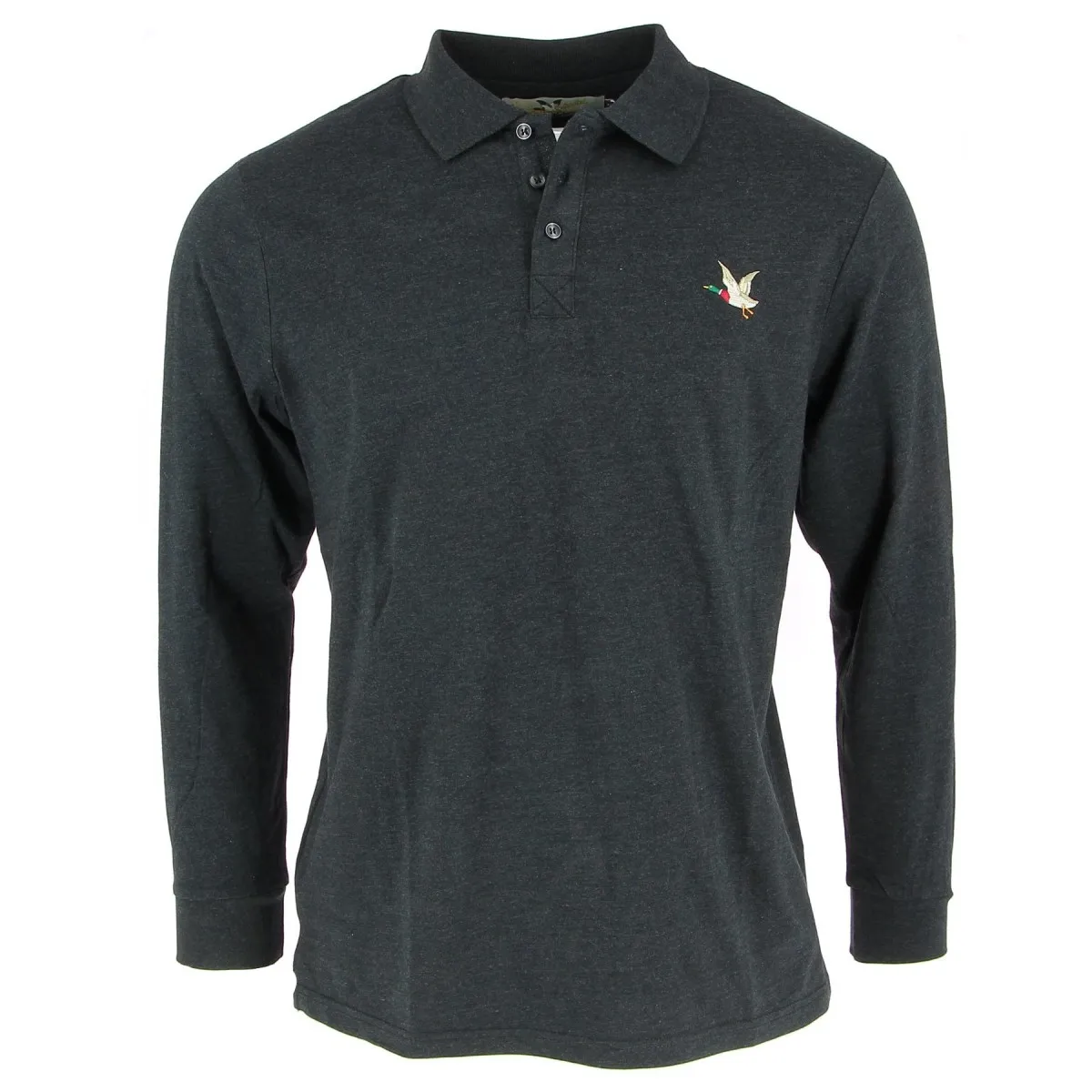 Polo manches longues  Chevignon anthracite - Matière noble 19,90€