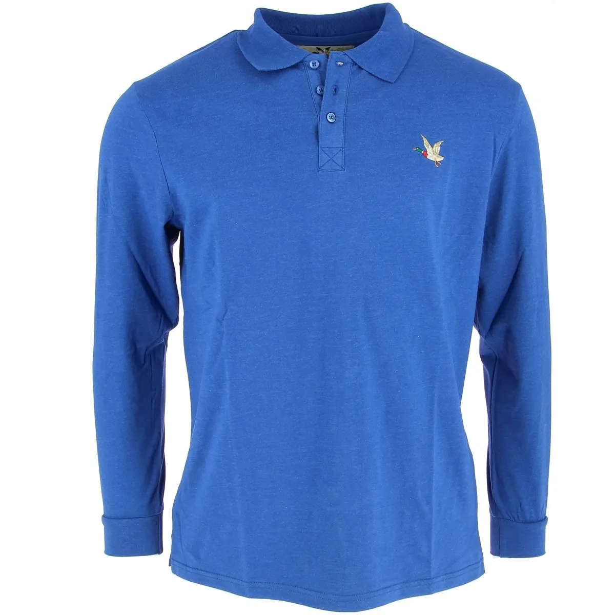 Polo manches longues  Chevignon bleu Roy - Matière noble 19,90€
