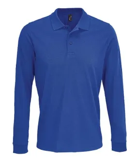 Polo manches longues - Homme - 03983 - bleu roi