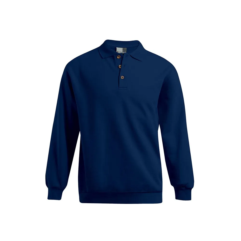 Polo sweat manches longues grandes tailles Hommes