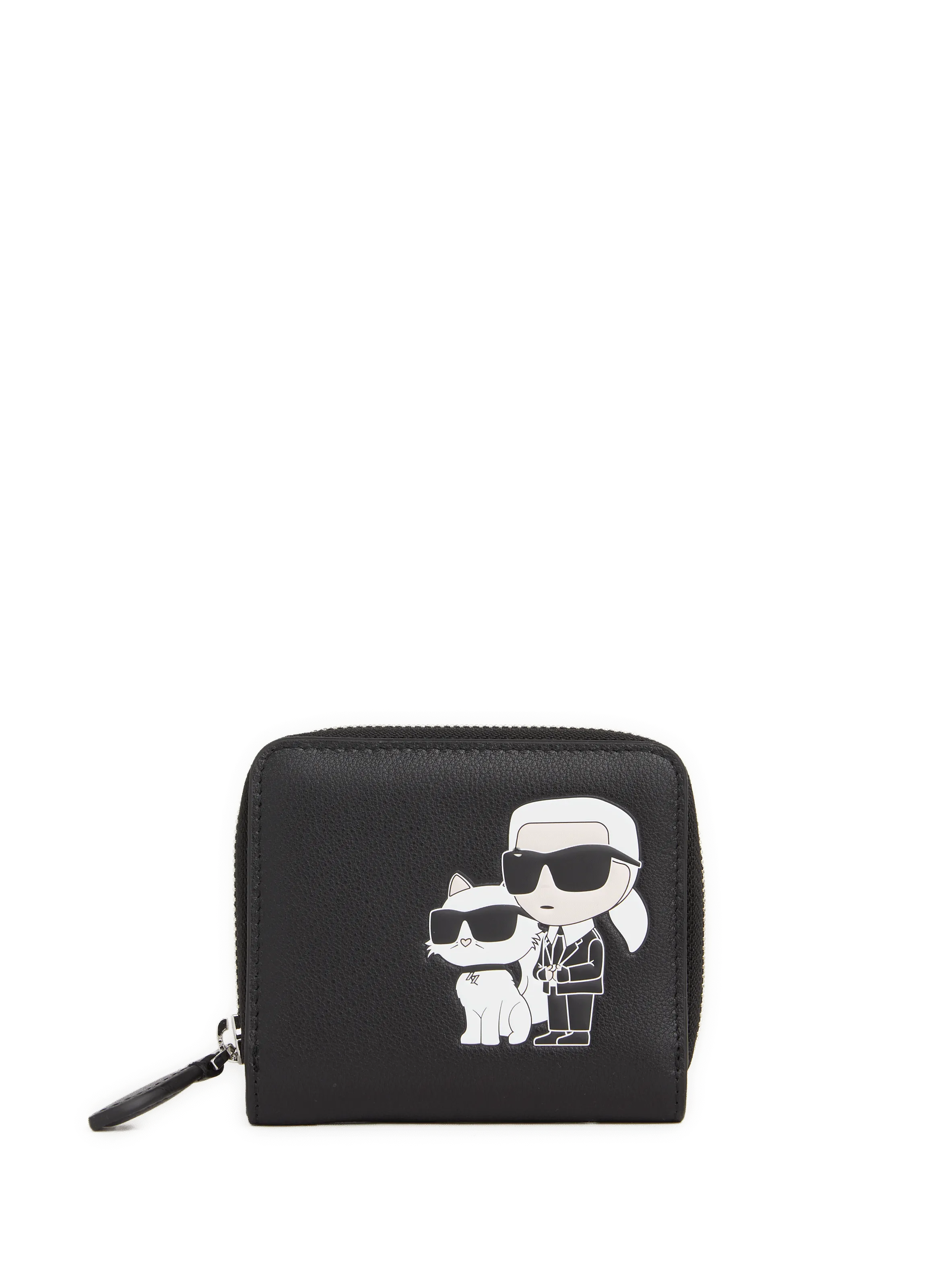 PORTE-MONNAIE à LOGO EN CUIR - KARL LAGERFELD pour FEMME | Printemps