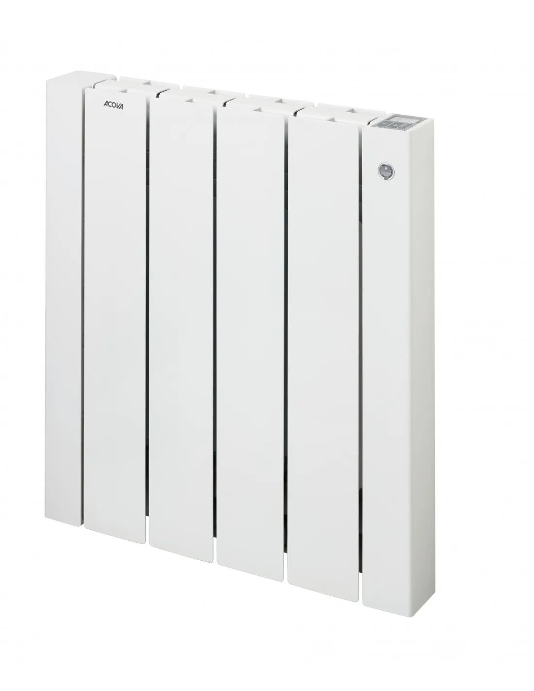 Radiateur électrique Volga Plus Régul.digitale+œil NF Blanc RAL 9010 750W H575 mm L528 mm Acova TAMH-075-053/CF