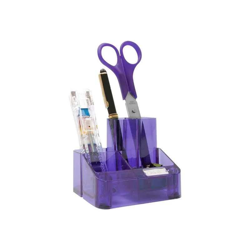Rapesco - Pot à crayons violet transparent