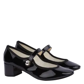 REPETTO  Babies en cuir vernis fabienne - Noir