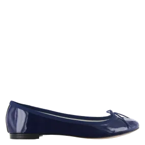 REPETTO  Ballerines vernies en cuir vernis cendrillon - Bleu