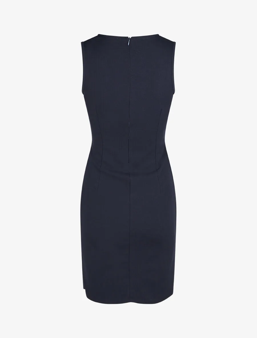 Robe ajustée sans manches à noeud