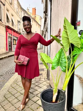 Robe courte rouge