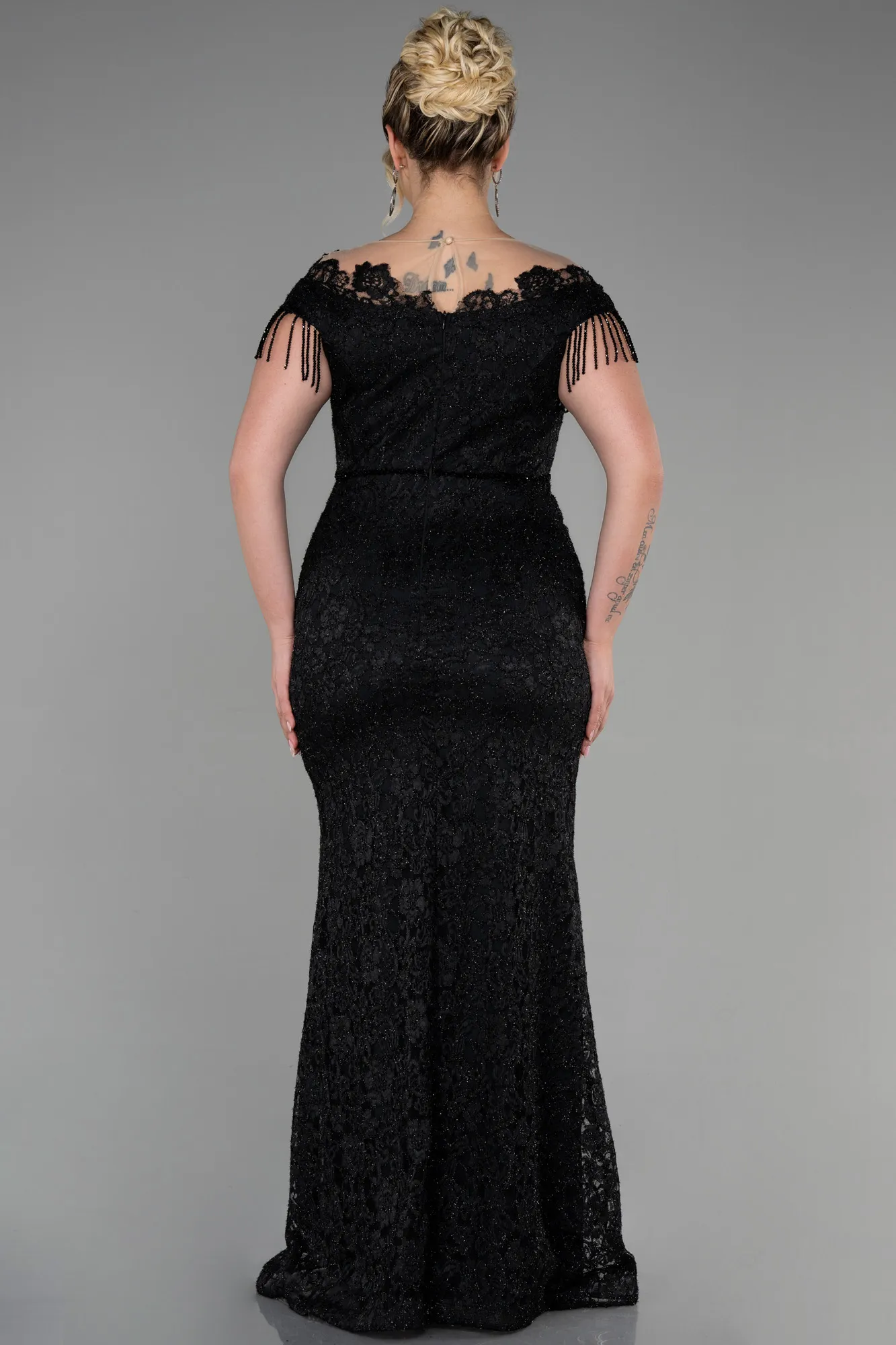 Robe De Soirée Grande Taille Lacé Longue Rouge Bordeaux ABU3435