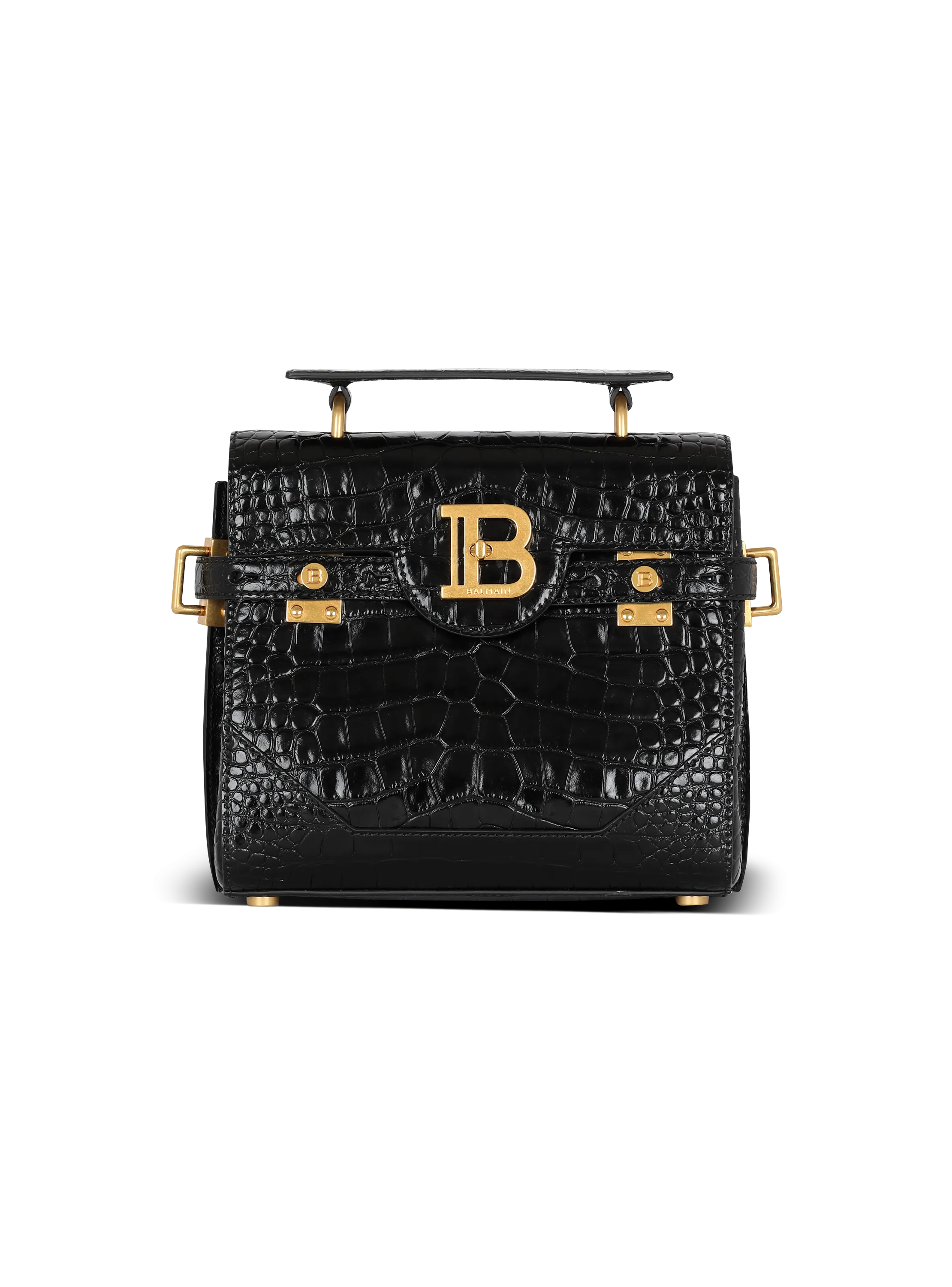 SAC B-BUZZ 23 EN CUIR EFFET CROCODILE - BALMAIN pour FEMME | Printemps