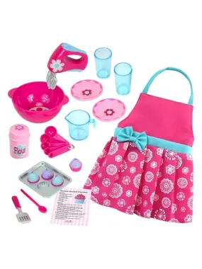 Sophia's par Teamson Kids Accessoires et tablier pour 18 poupées, rose, rose - N/A