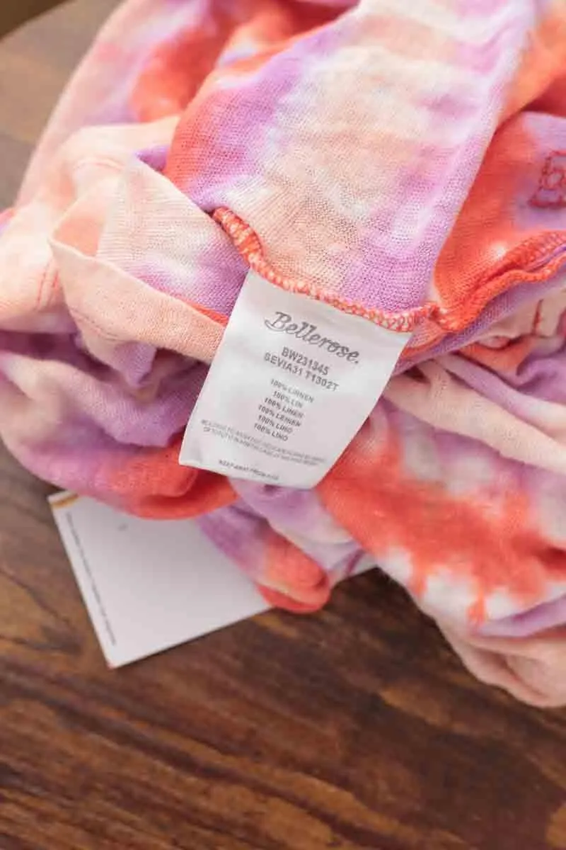 T-shirt en lin  Bellerose multicolore. Matière principale lin. Taille 34.