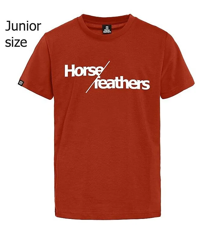 T-shirt Horsefeathers Slash - Orange Rust - unisex junior