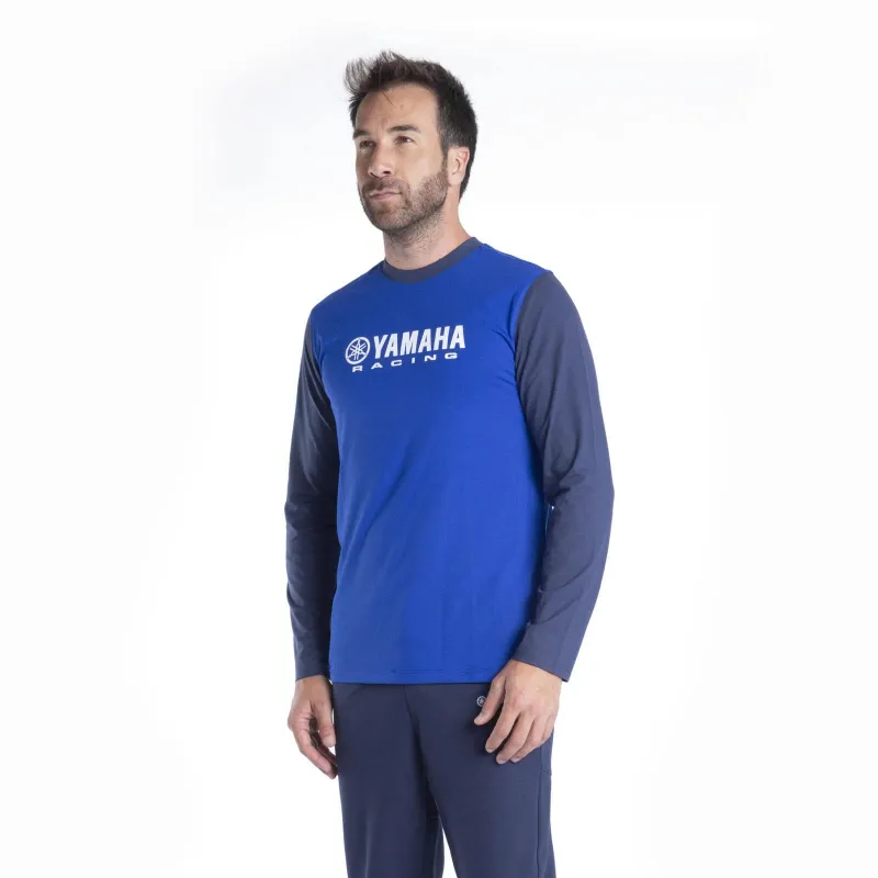 T-SHIRT MANCHES LONGUES HOMME AMA PADDOCK BLEU TEAMWEAR