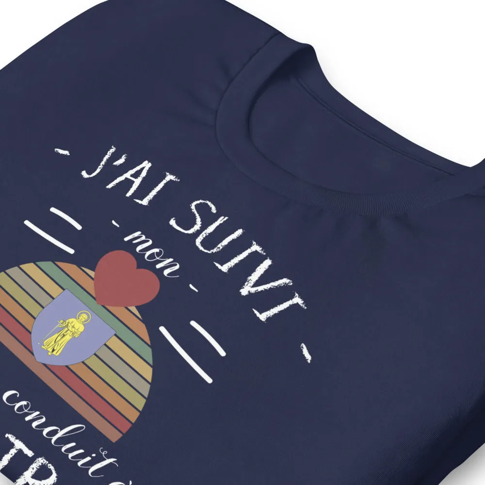 T-shirt Saint Tropez j'ai suivi mon coeur - Unisexe standard - Provence Souvenirs