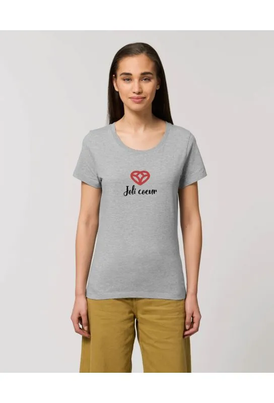 T Shirt éthique Joli coeur