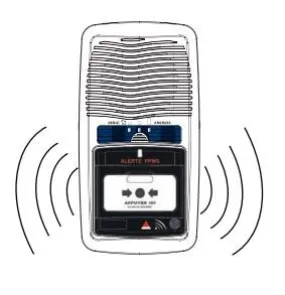 Tableau alerte pour alarme PPMS type 4 avec répéteur