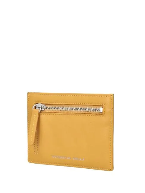 Tosca Blu Basic Porte-Cartes En Cuir Ocre - Achetez À Prix Outlet!